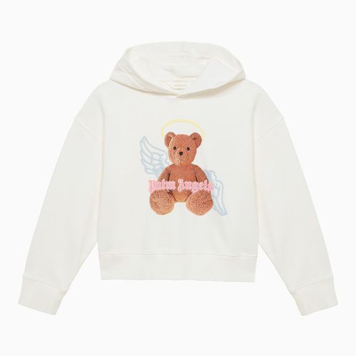 White cotton sweatshirt with print - Palm Angels - Modalova