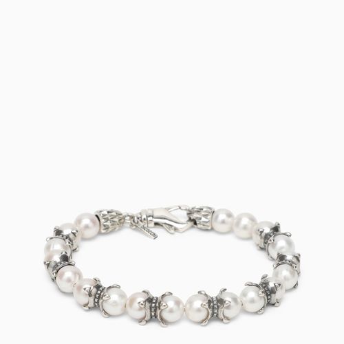 Silver 925 bracelet with pearls and claws - Emanuele Bicocchi - Modalova