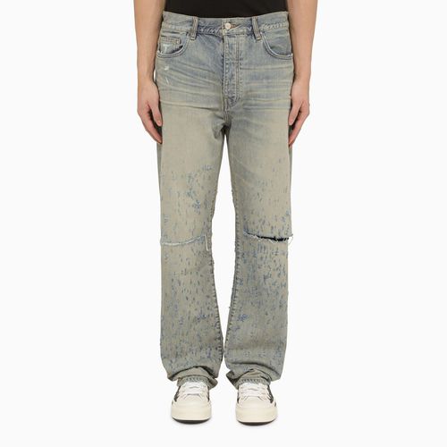 Antique indigo jeans with rips - AMIRI - Modalova