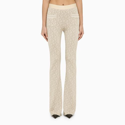 Viscose trousers with logo - Palm Angels - Modalova