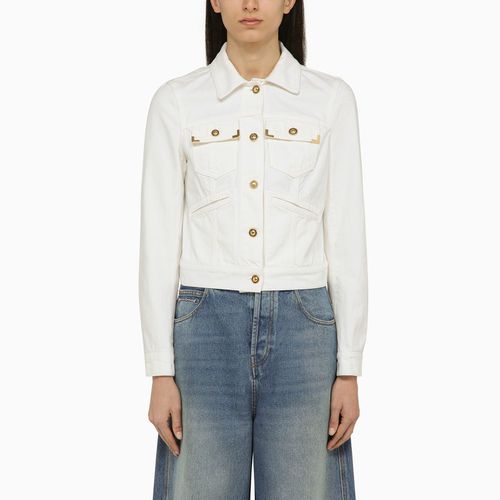 White denim jacket - Palm Angels - Modalova