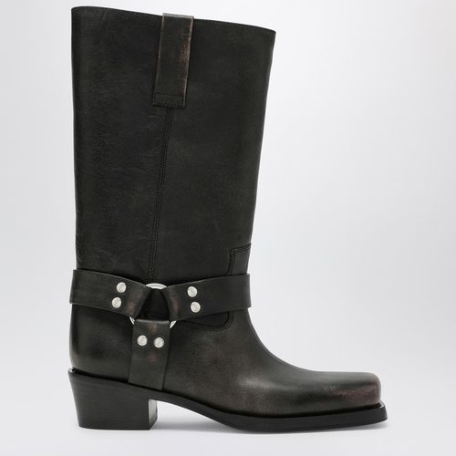 Roxy-Stiefel aus schwarzem gebürstetem Leder - Paris Texas - Modalova