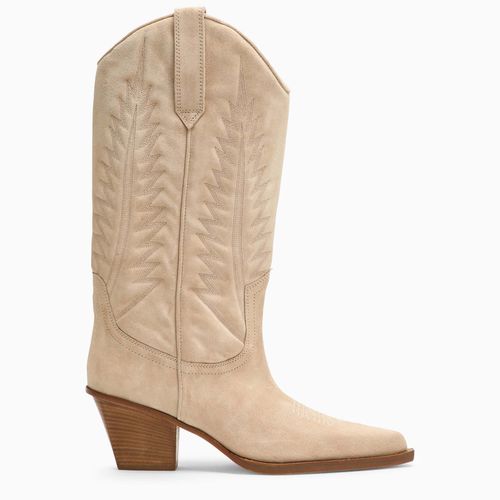 Texan Rosario ecru leather boot - Paris Texas - Modalova