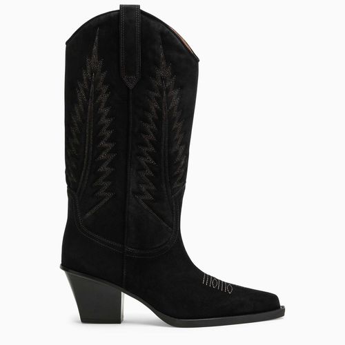 Texan Rosario black leather boot - Paris Texas - Modalova