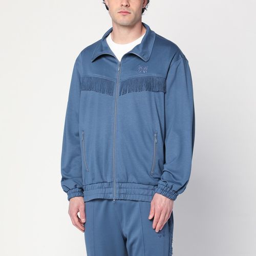 Slate blue sweatshirt with fringes - Needles - Modalova
