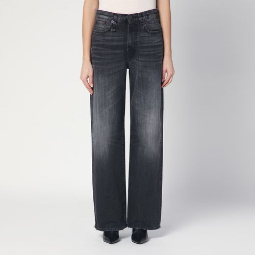 Schwarze weite ausgewaschene Jeans - R13 - Modalova