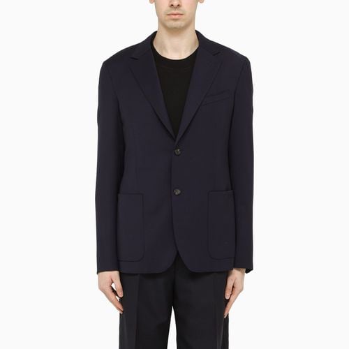 Blue wool single-breasted jacket - Lanvin - Modalova