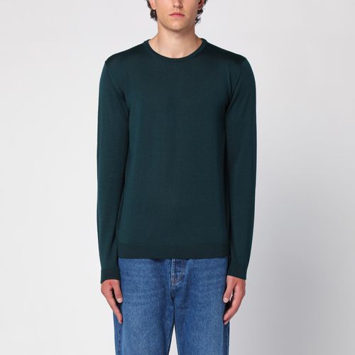 Bottle merino wool crew-neck sweater - Roberto Collina - Modalova