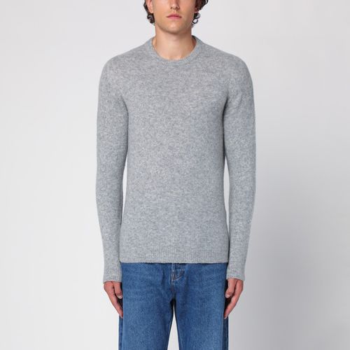 Grey cashmere crew-neck pullover - Roberto Collina - Modalova