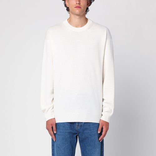 Wool and cashmere crew-neck jumper - Roberto Collina - Modalova