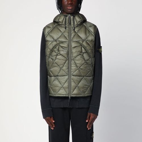 Dark green padded hooded waistcoat - ROA - Modalova