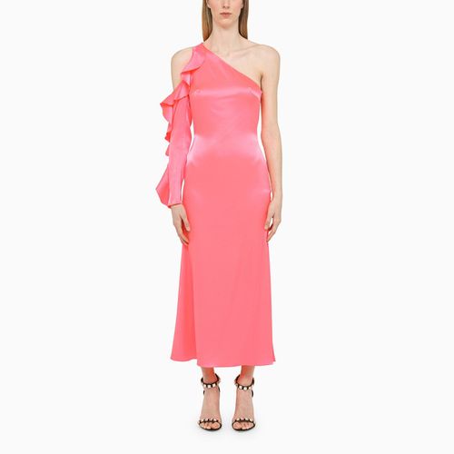 Fluo one-shoulder dress in satin - David Koma - Modalova