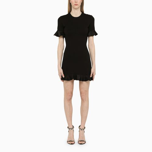 Black mini dress with ruffles - David Koma - Modalova