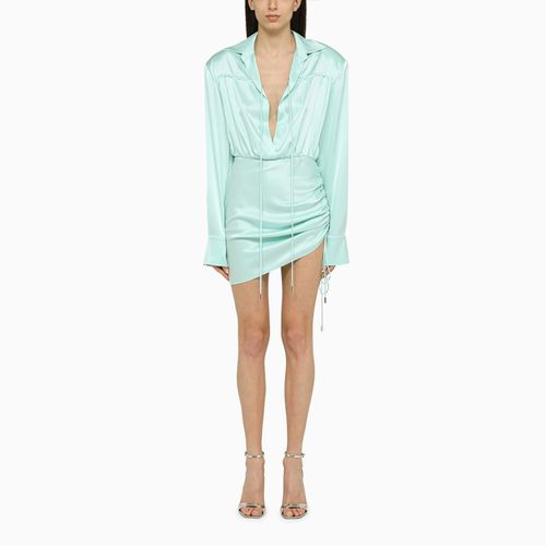 Aqua green wool mini dress - David Koma - Modalova