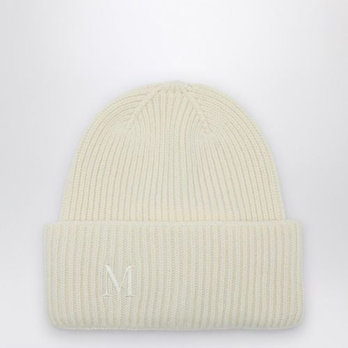 White cashmere cap with logo - Max Mara - Modalova