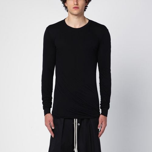 Black cotton crew-neck jumper - Rick Owens - Modalova