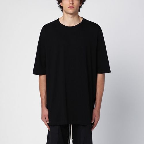 Oversized black cotton T-shirt - Rick Owens - Modalova