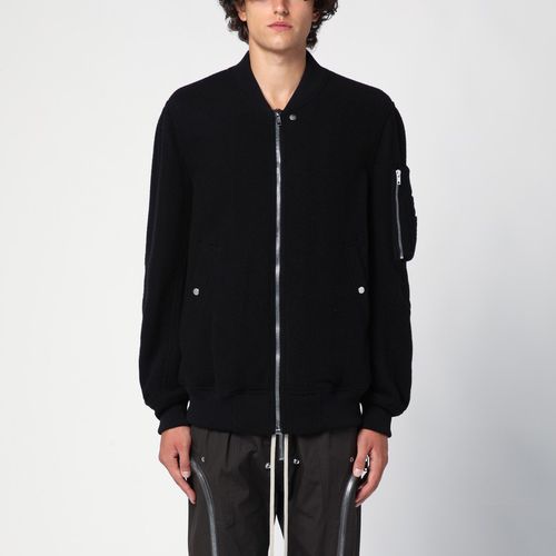 Black zipped jacket in wool - Rick Owens - Modalova