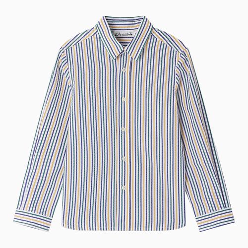 Blue striped Tangui shirt in cotton - Bonpoint - Modalova