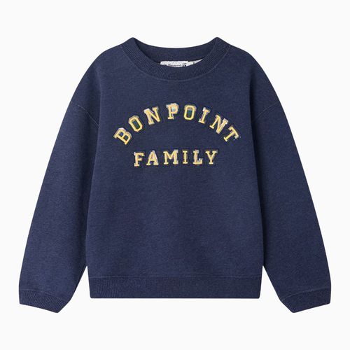 Dark Tonino cotton sweatshirt with logo - Bonpoint - Modalova