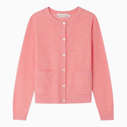 Clarisse pink linen-blend cardigan - Bonpoint - Modalova