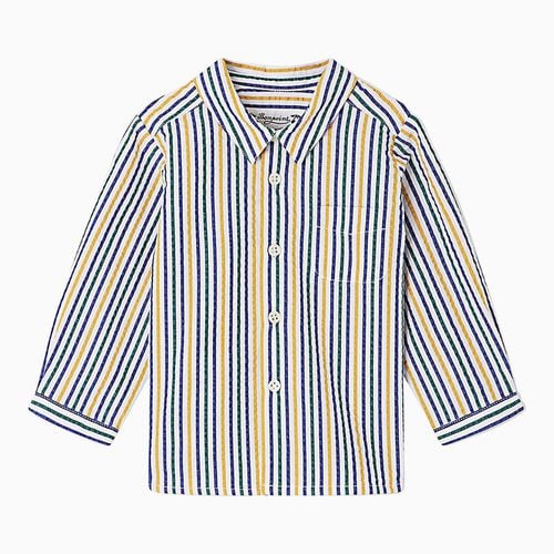 Camicia Malo a righe in cotone - Bonpoint - Modalova