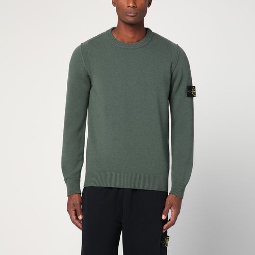 Military green wool blend sweater - Stone Island - Modalova