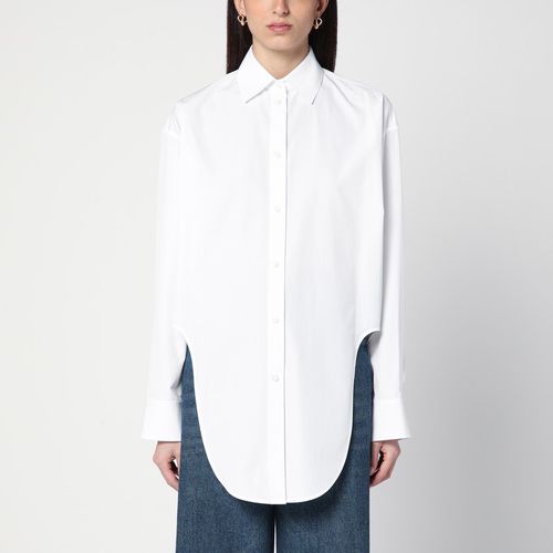 White asymmetrical cotton shirt - Loewe - Modalova