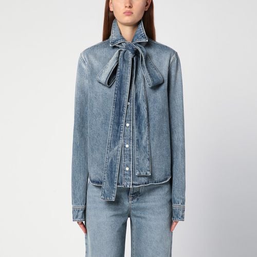 Denim shirt with bow - Loewe - Modalova