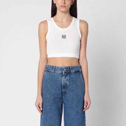 Cropped tank top with Anagram logo - Loewe - Modalova