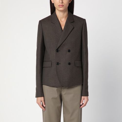 Moss wool double-breasted jacket - Loewe - Modalova