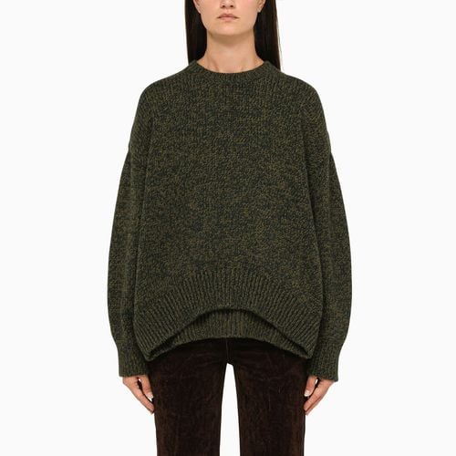 Khaki convertible crew-neck jumper - Loewe - Modalova