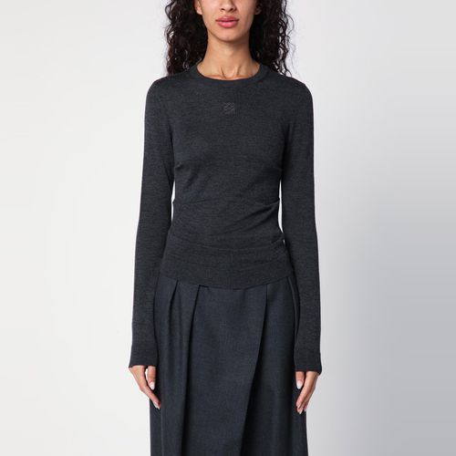 Anthracite cashmere and silk jumper - Loewe - Modalova