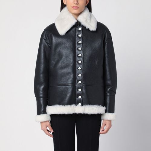 Black/white sheepskin jacket - Loewe - Modalova