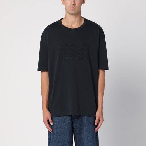 Black T-shirt with logo embroidery - Maison Margiela - Modalova