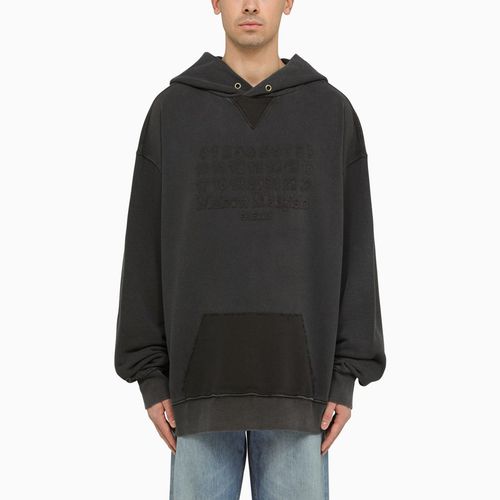 Schwarzer Hoodie mit ausgewaschener Optik aus Baumwolle - Maison Margiela - Modalova