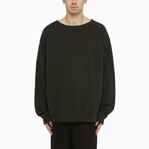 Anthracite grey oversized cotton sweatshirt - Maison Margiela - Modalova