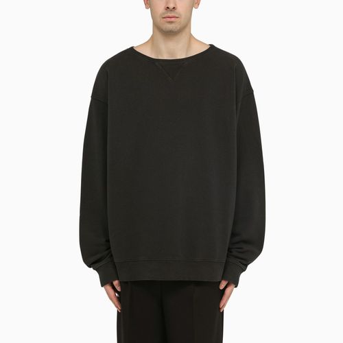 Anthrazitgraues Oversize-Sweatshirt aus Baumwolle - Maison Margiela - Modalova