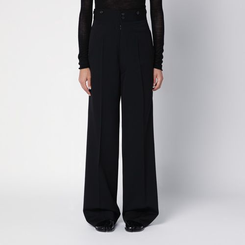 Barathea black wool trousers - Maison Margiela - Modalova