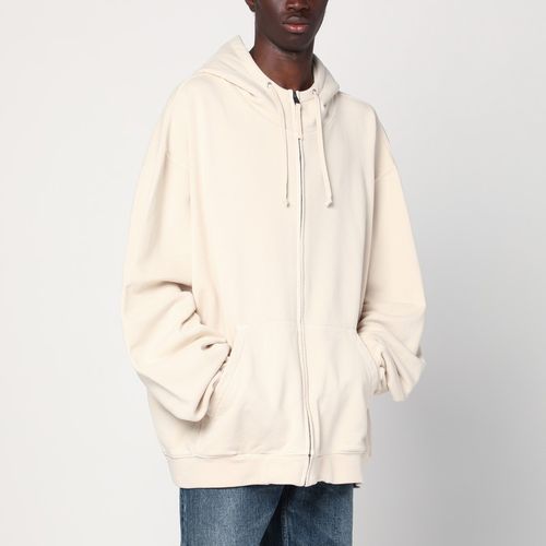 Oversized écru hoodie with Numeric logo - Maison Margiela - Modalova