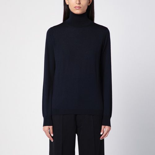 Navy turtleneck sweater in wool - Maison Margiela - Modalova