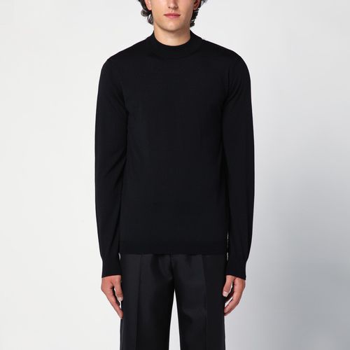 Maglione girocollo nero in lana - Maison Margiela - Modalova