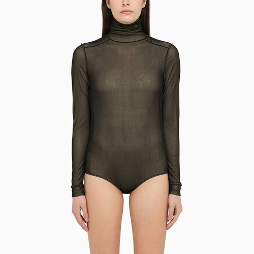 Black viscose jersey bodysuit - Maison Margiela - Modalova