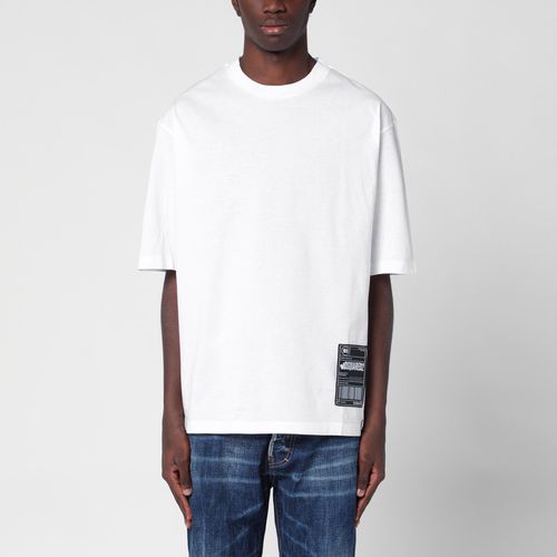 White T-shirt with logo patch - Dsquared2 - Modalova