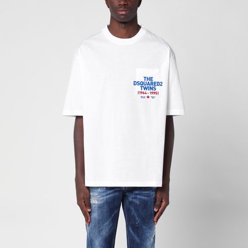 White cotton T-shirt with logo - Dsquared2 - Modalova