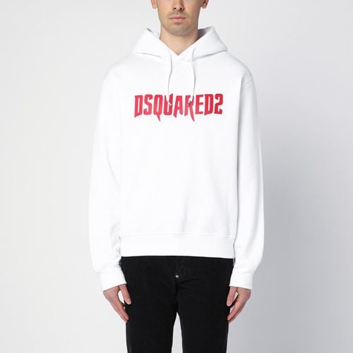 Weißer Hoodie aus Baumwolle - Dsquared2 - Modalova