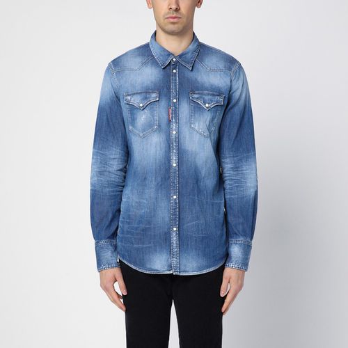 Washed-out denim shirt - Dsquared2 - Modalova