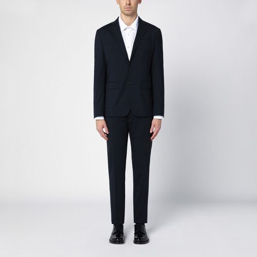 Blue navy single-breasted wool suit - Dsquared2 - Modalova