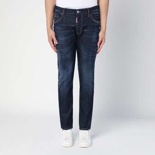 Dunkle saubere Waschung Skater Marineblaue Denim Jeans - Dsquared2 - Modalova