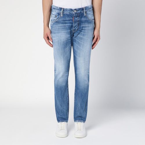 Jeans blu navy slavato in denim - Dsquared2 - Modalova